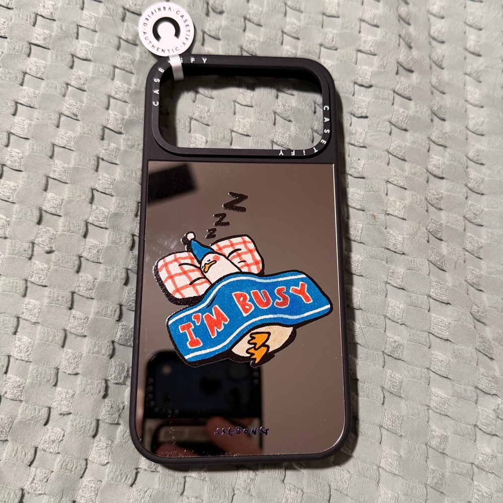 Casetify IPhone 17 Pro Max I’m so busy Mirror Case
